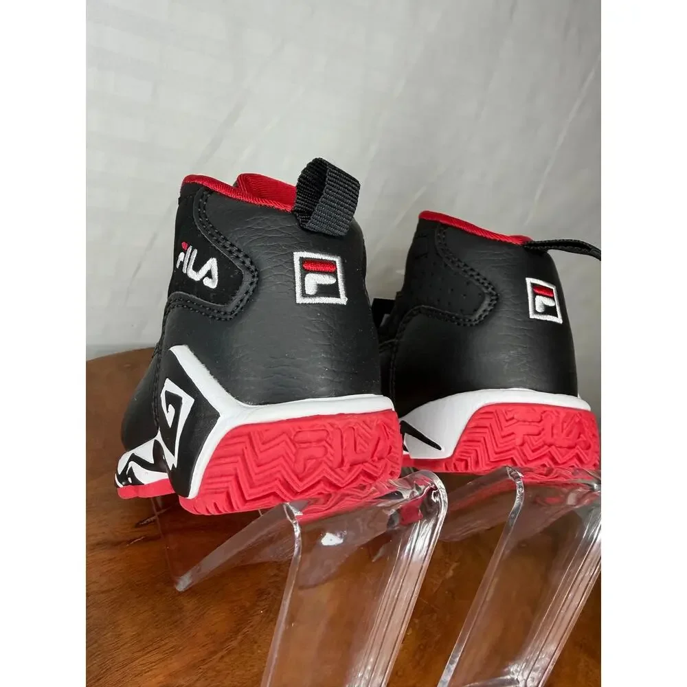 NWT Fila MB Infant Basketball Shoes Black Red Size 5 MSRP $50